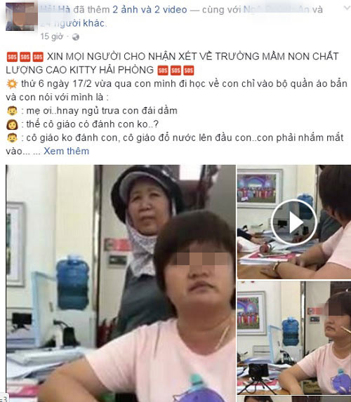 phu huynh to co giao truong mam non chat luong cao doi nuoc len dau tre vi te dam 3.jpg