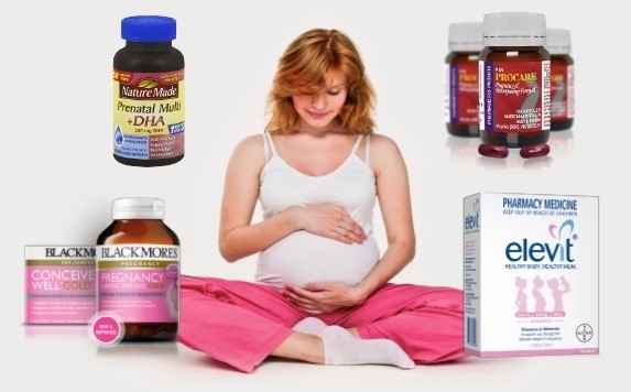 vitamin cho ba bau