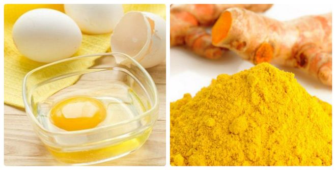 mặt nạ nghệ và trứng gà giúp đẹp da