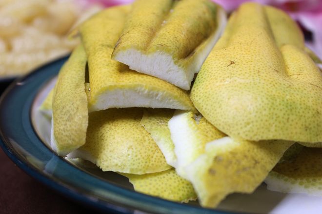 chọn vỏ bưởi