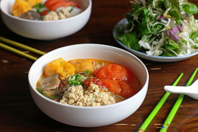 Bún riêu cua ngon đúng vị miền Nam