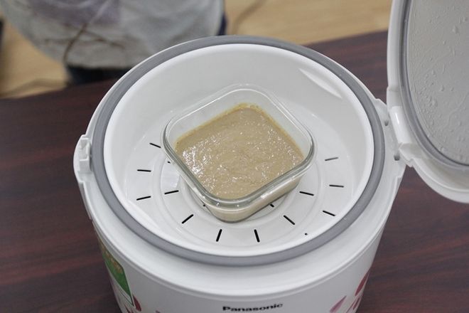 hấp cách thủy bằng nồi cơm điện