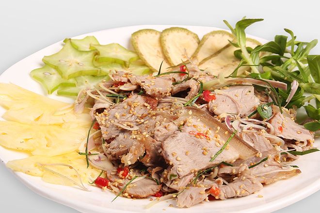 hoàn thành món thịt bê