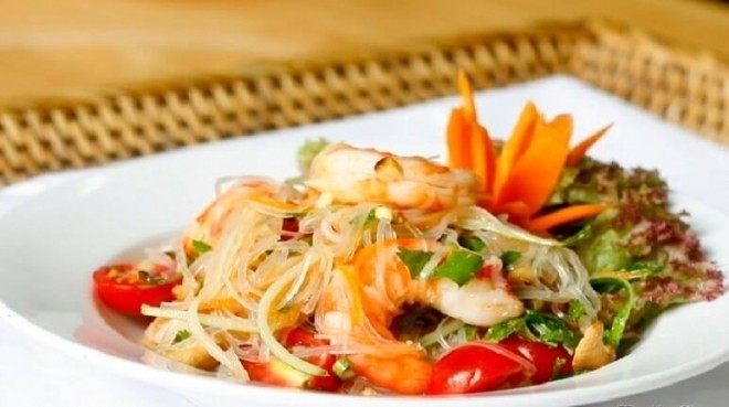 miến xào tôm