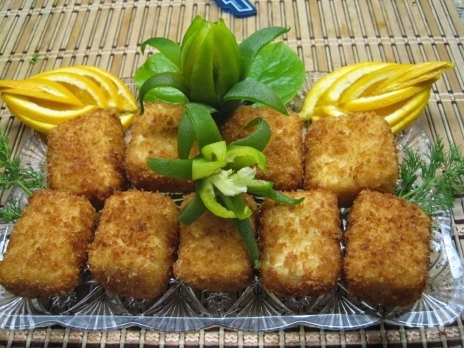đậu chiên xù với muối sả