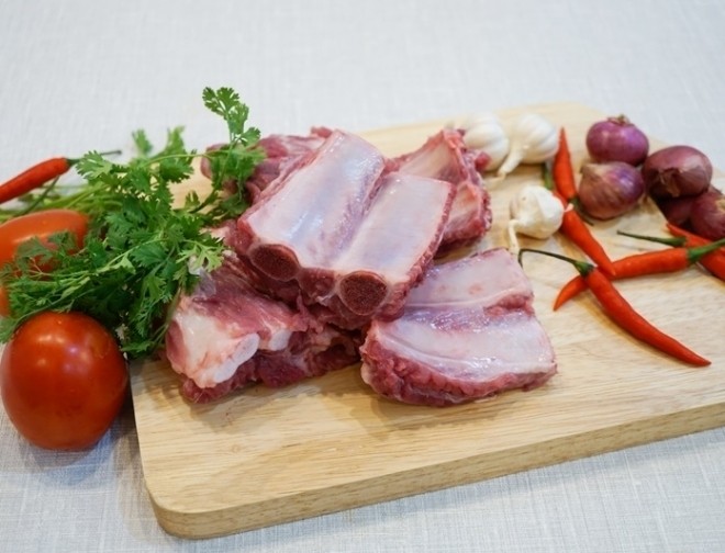 nguyên liệu làm sườn xào chua ngọt kiểu miền Bắc