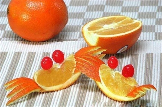 tỉa hoa quả thành hình con cua