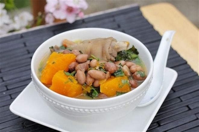cách nấu canh bí đỏ