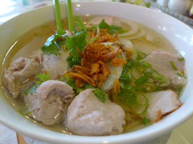 Bún mọc ngon ở nước dùng