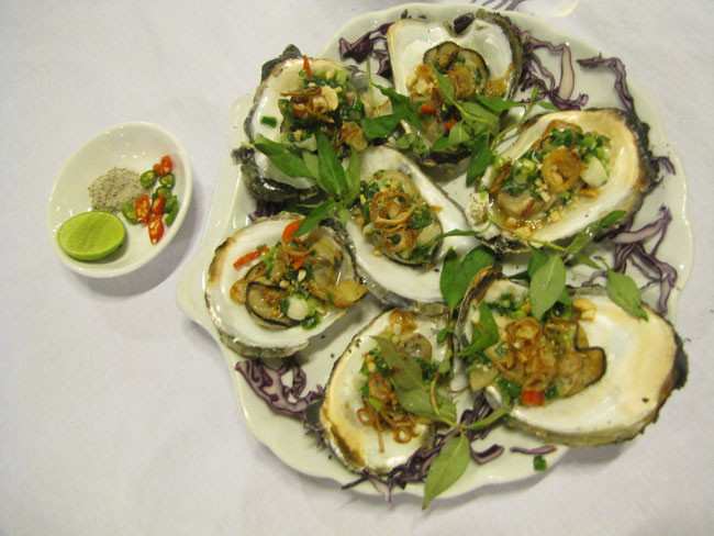hàu hấp sả