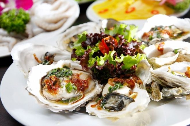 hàu hấp gừng