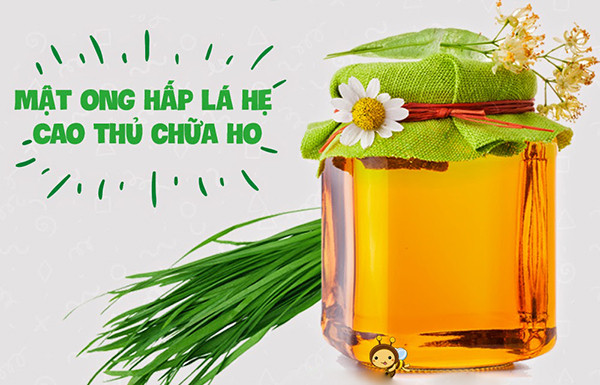 mật ong hấp lá hẹ