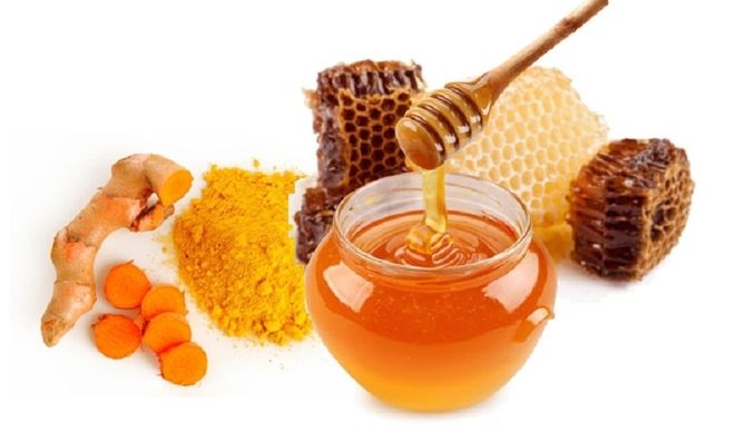 nghệ kết hợp mật ong
