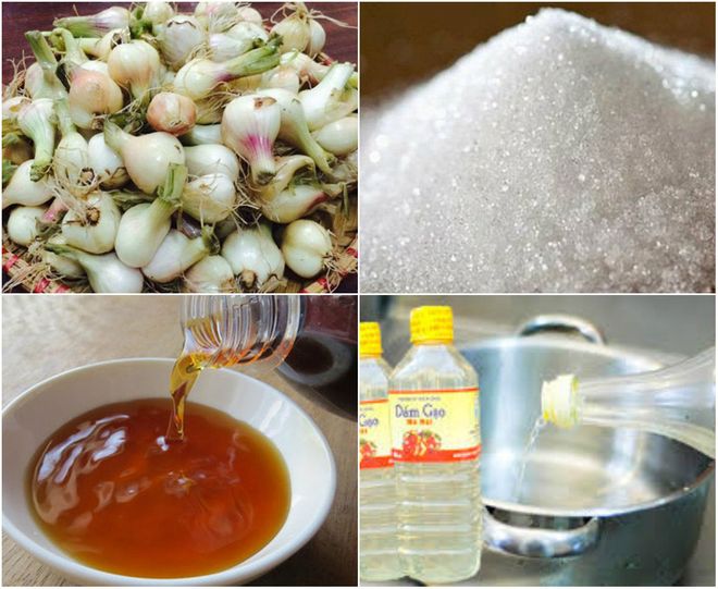 làm hỗn hợp nước mắm đường giấm