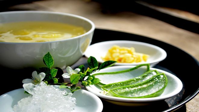 chè đậu xanh nha đam