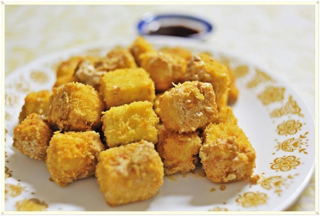 đậu chiên xù