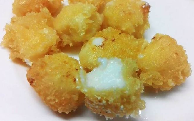 món sữa tươi chiên giòn