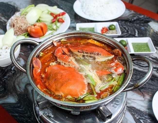 cho cua biển vào lẩu