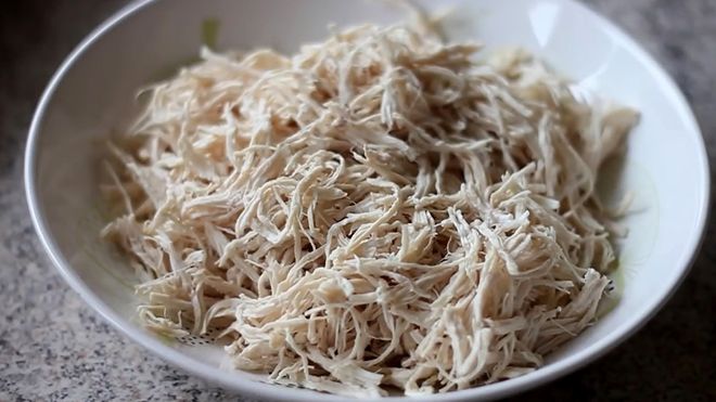 gà xé sợi