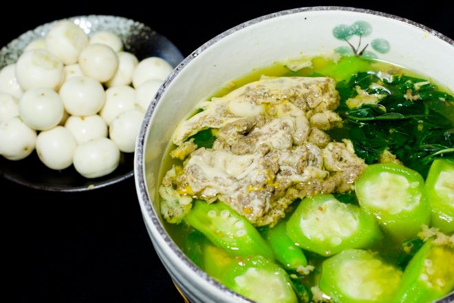 canh cua đồng ăn kèm cà pháo