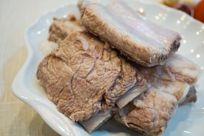 luộc sơn qua sườn