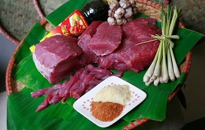 nguyên liệu làm thịt bò khô