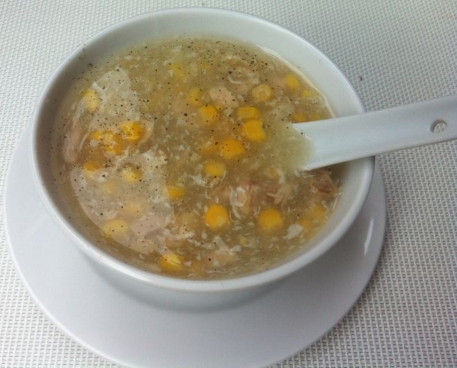 súp ngô gà ấm bụng