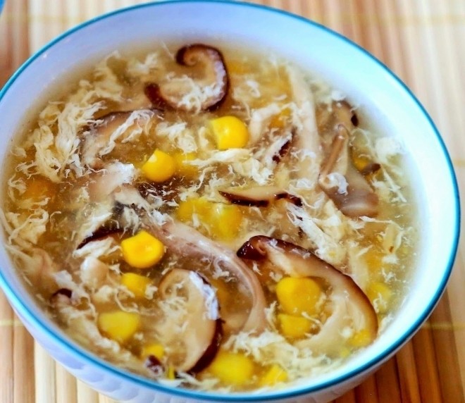 súp ngô gà nấm