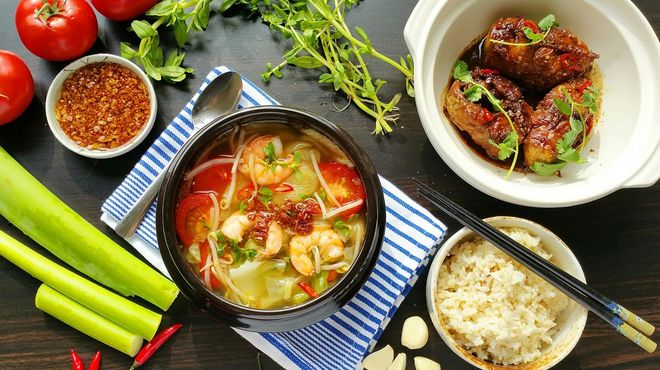 canh chua cá lóc ngon