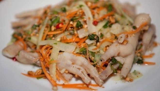 nộm chân gà rút xương đã miệng