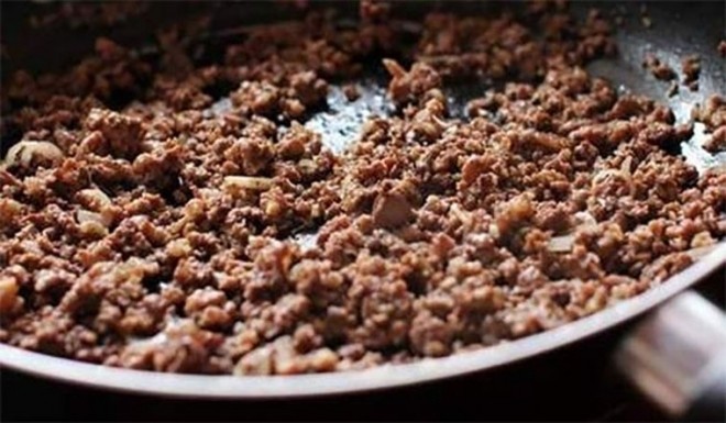 xào thịt băm