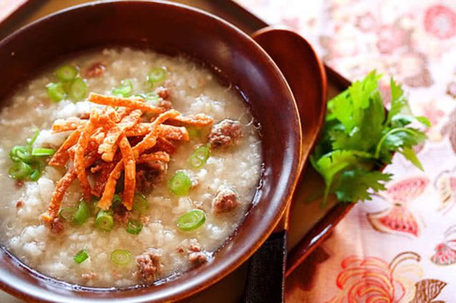 cháo thịt bò