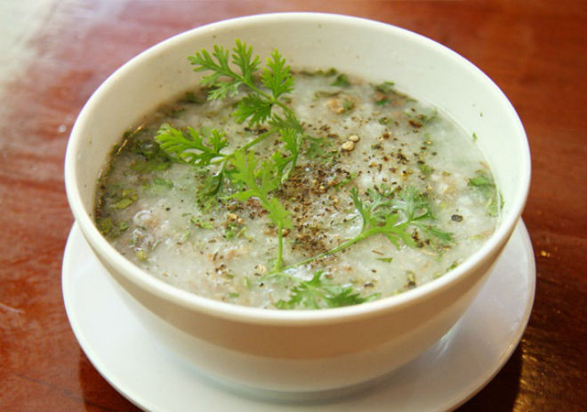 cháo nấu bằng nồi cơm điện