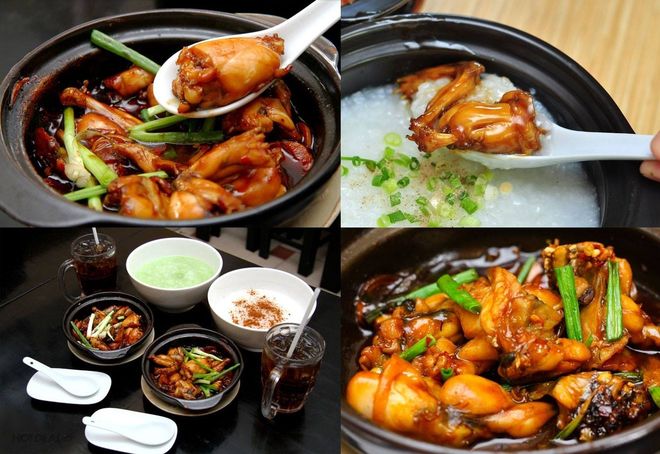 cháo ếch singapore
