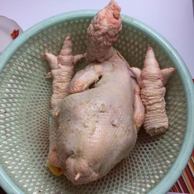 nguyên liệu luộc gà đông tảo