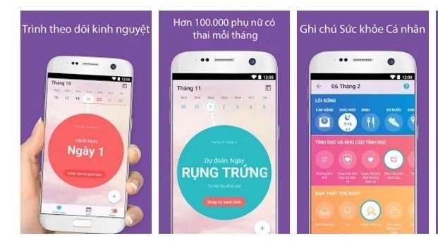 ứng dụng kinh nguyệt flo