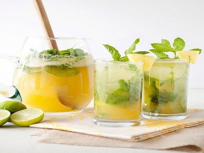 detox chanh dứa bạc hà