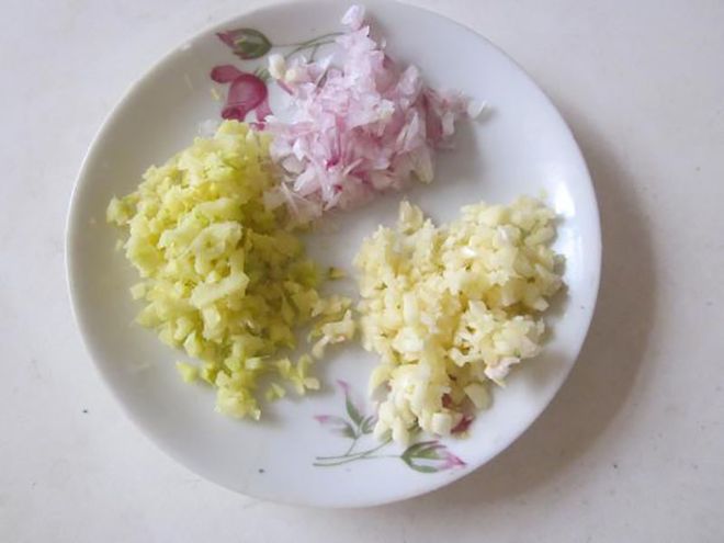 gừng hành tỏi băm nhuyễn