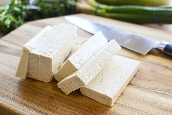 đậu phụ thái dạng dài để rán