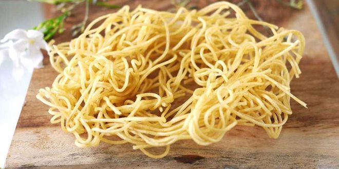 chiên giòn mì