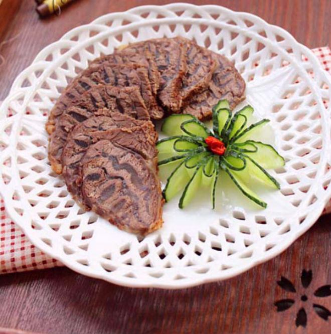 thái gầu bò thật mỏng