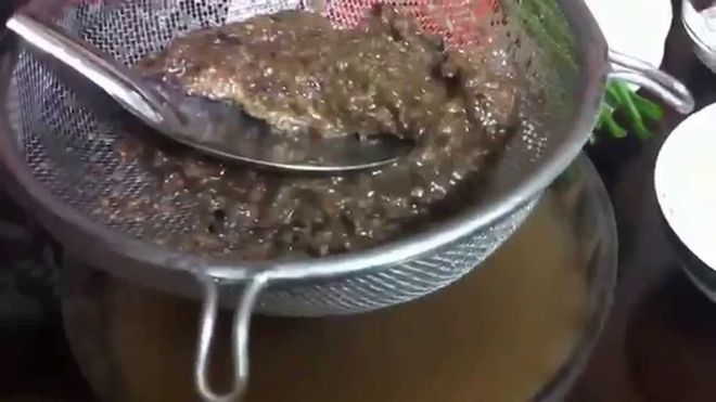 rây cua đã giã nát