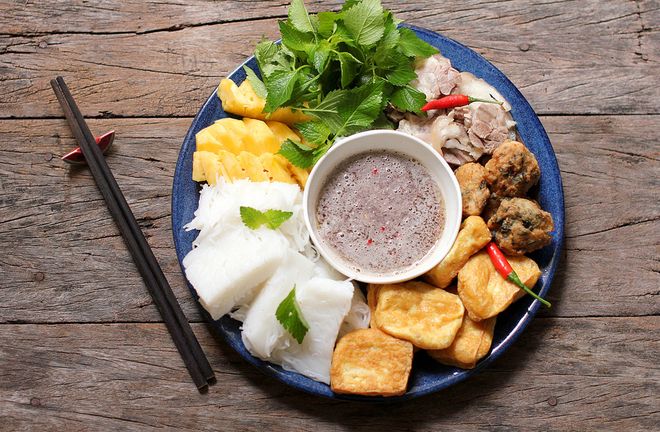 làm bún đậu mắm tôm