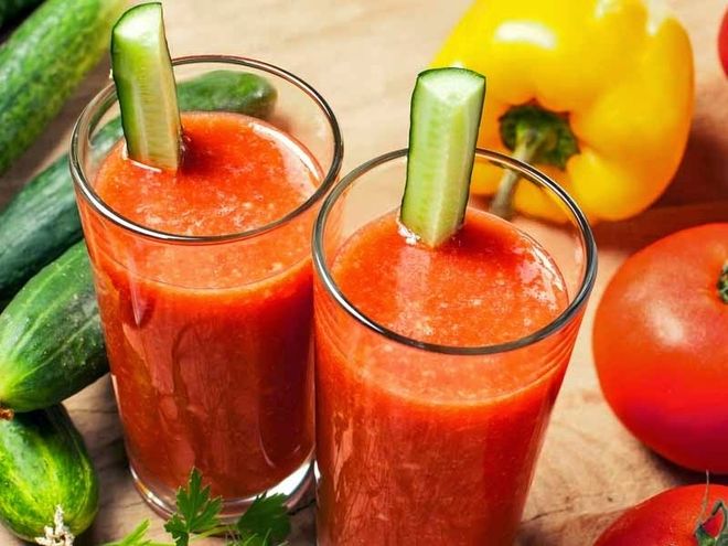Nước uống cà chua, dưa chuột