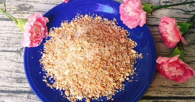 làm muối mè chấm khoai mì