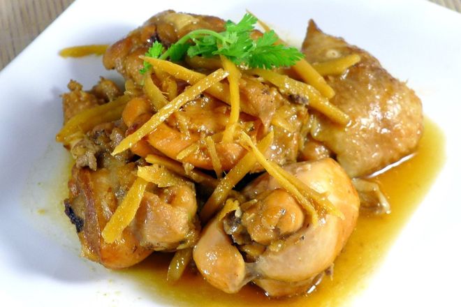 gà kho gừng đúng kiểu miền nam