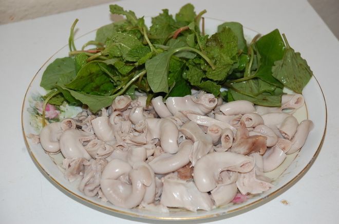 chế biến lòng non