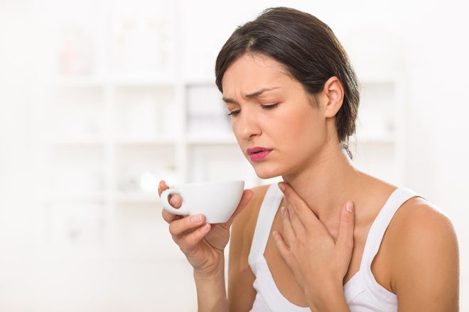 bà bầu bị viêm họng