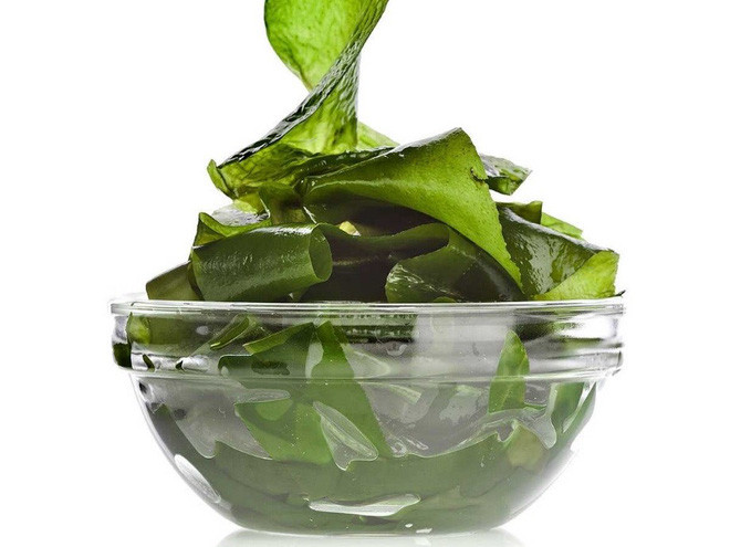 canh rong biển nấu trai