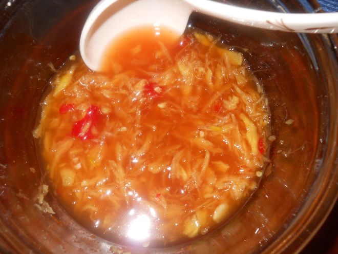 pha chế nước mắm gừng